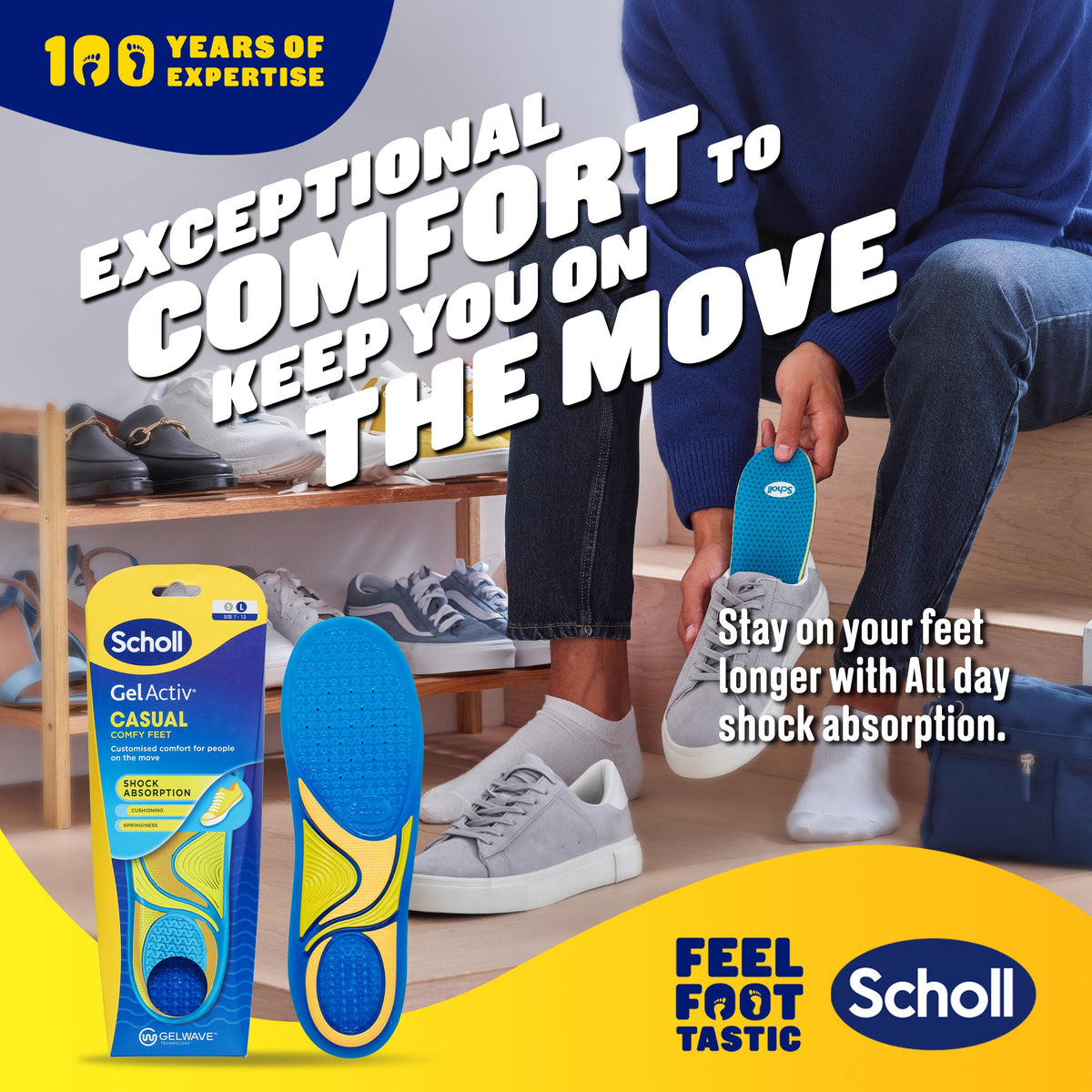 Scholl GelActiv® Freizeiteinlegesohlen (Large)