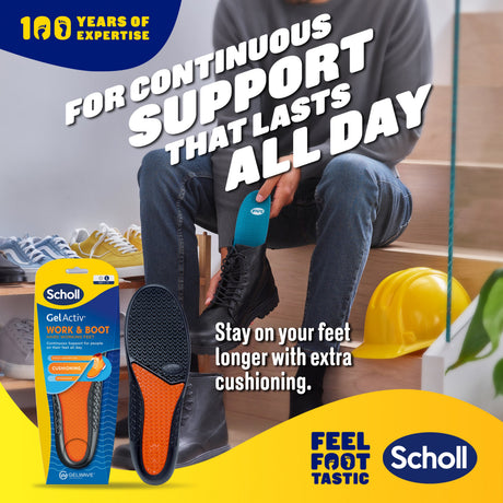Scholl GelActiv® Work & Boots Insoles (Large)