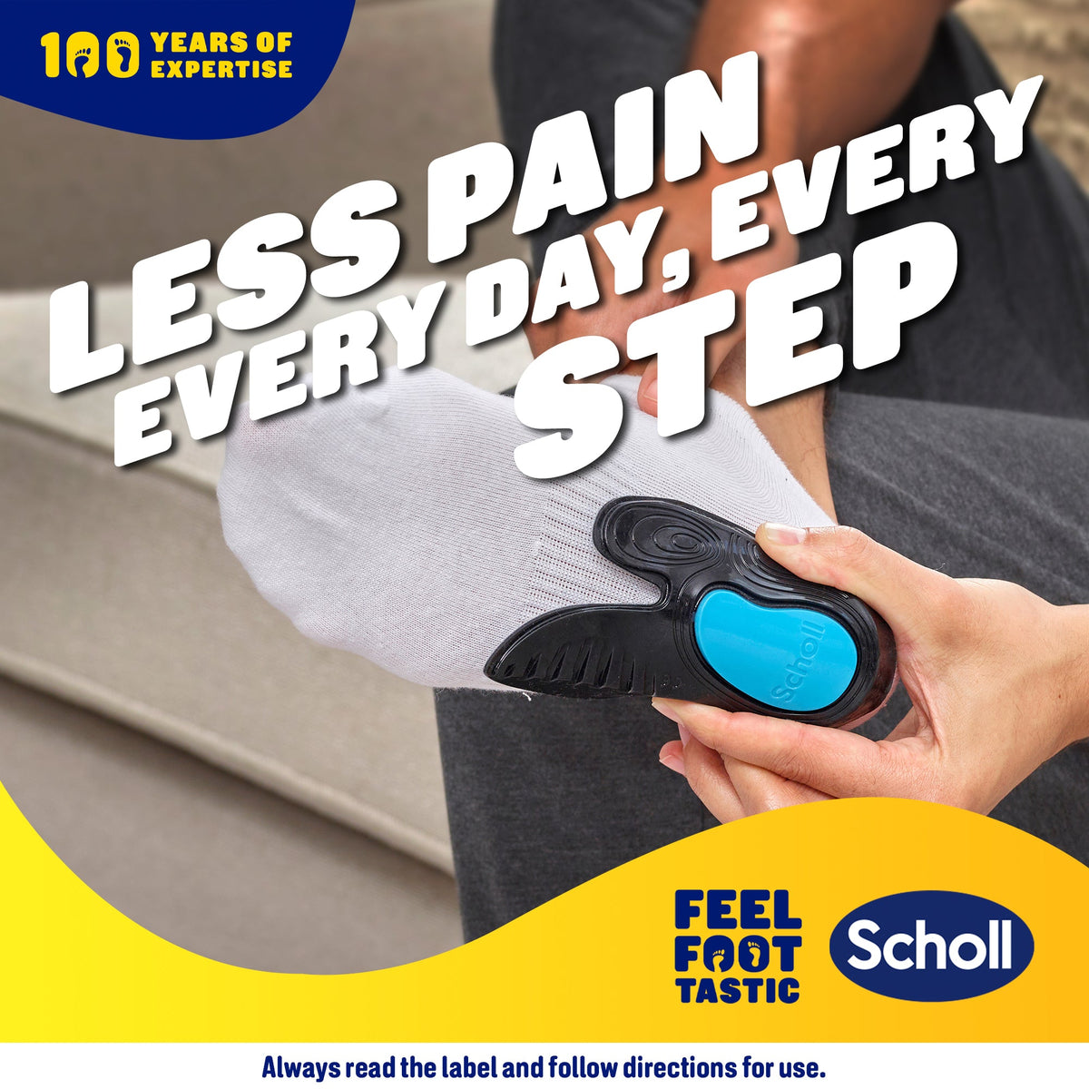 Scholl In-Balance® -pohjallinen kantapääkivun lievitykseen