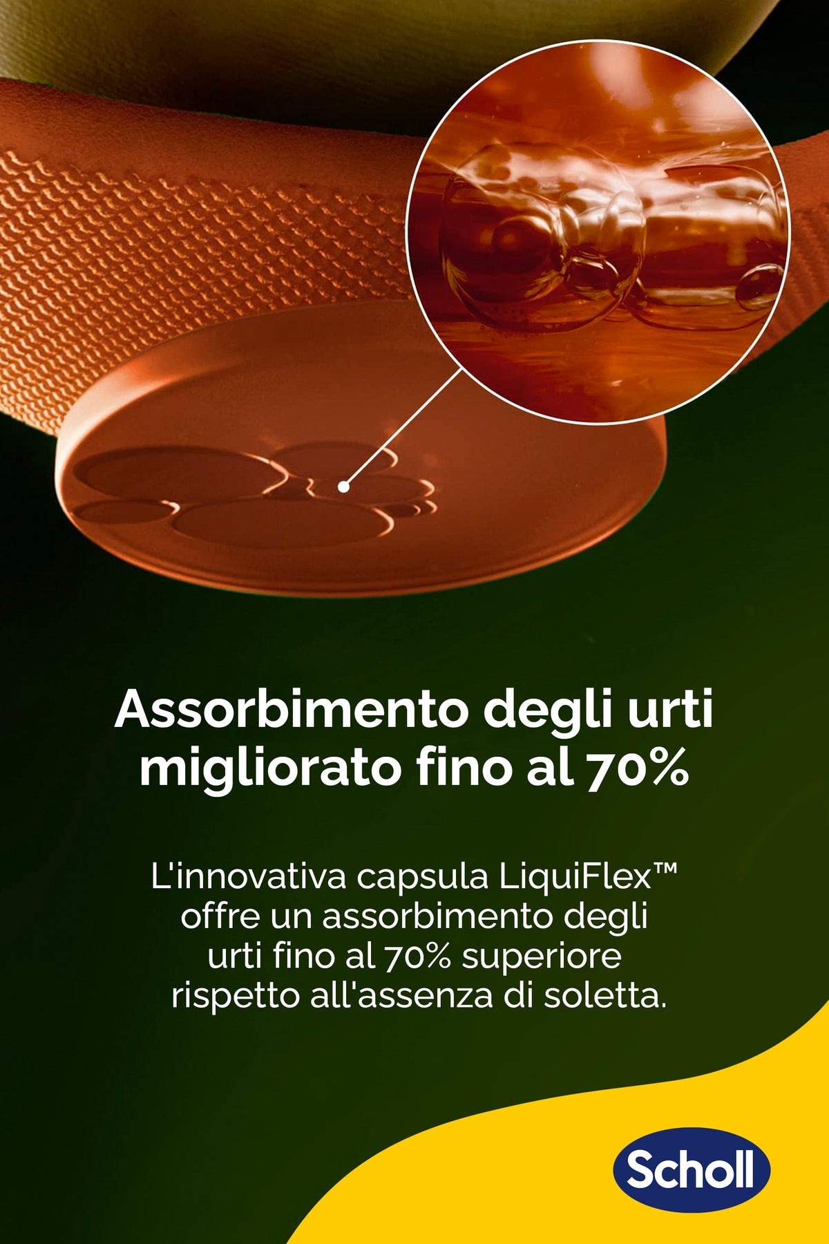 Scholl LiquiFlex™ Extra Supporto per scarpe da lavoro, stivali e scarpe antinfortunistiche, taglia S