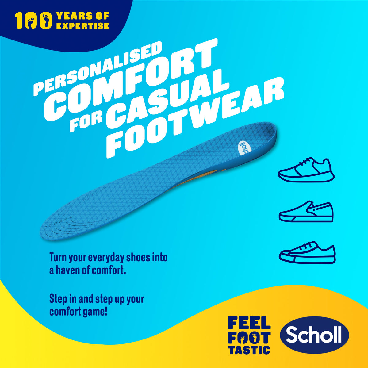 Scholl GelActiv® Freizeiteinlegesohlen (Large)