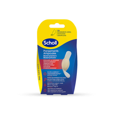 Scholl Pansements Ampoules Orteil - 6pc