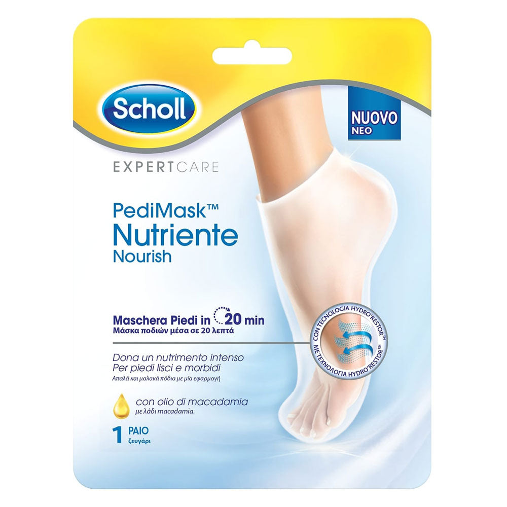 Pedimask Maschera Piedi Nutriente con Olio di Macadamia | Scholl.it