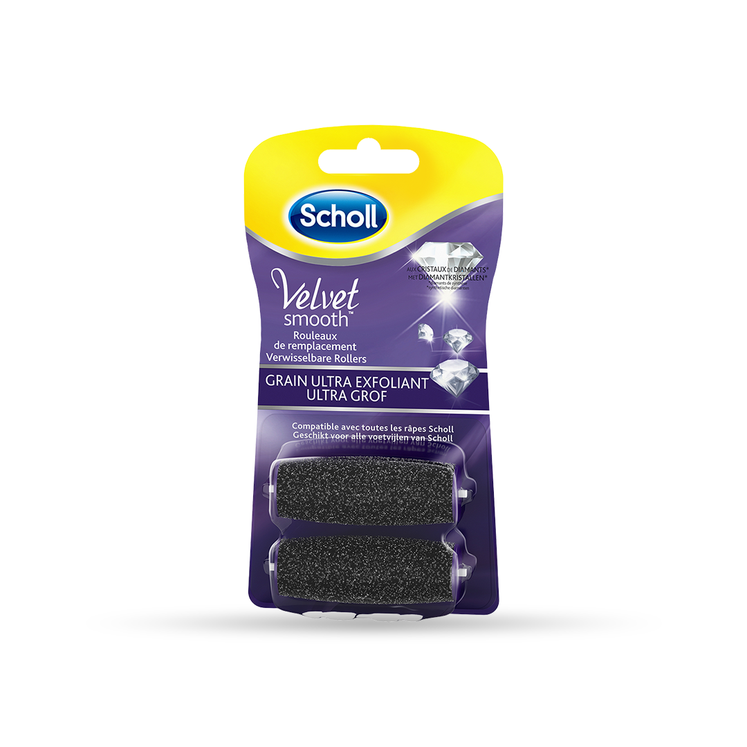 Scholl Velvet Smooth-refillruller med ultrapeeling