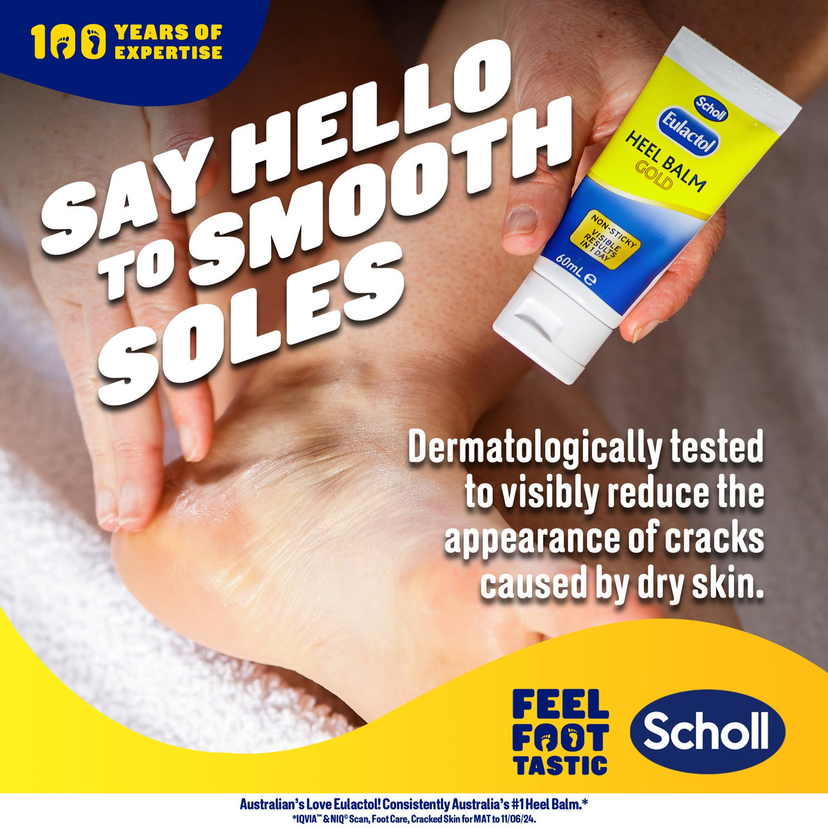 Scholl Eulactol Heel Balm Gold 60ml