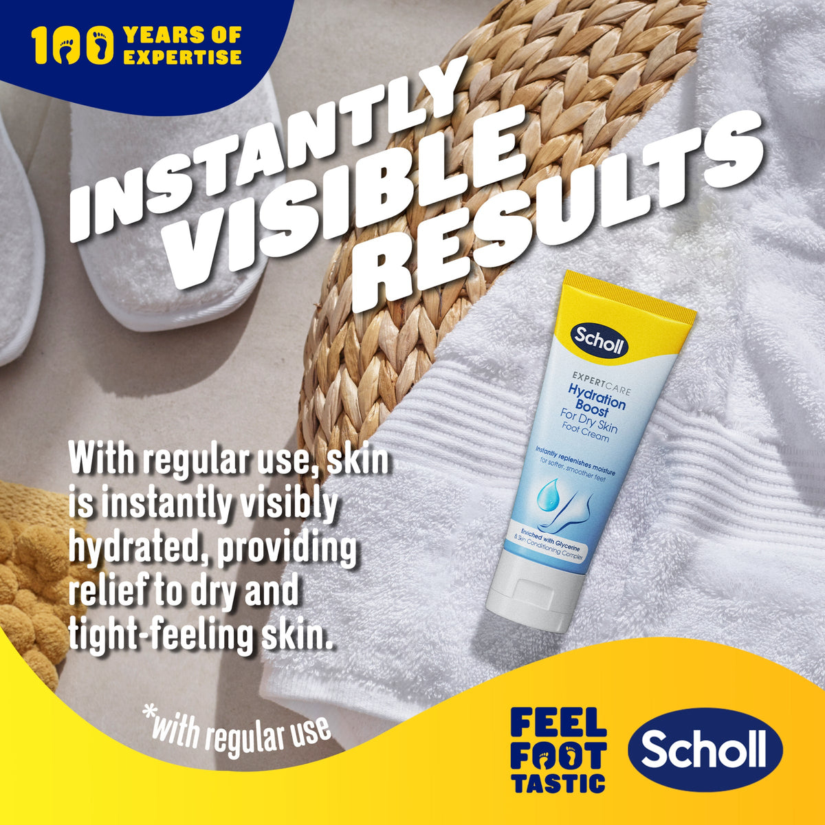 Krem do stóp Scholl intensywnie nawilżający suchą skórę, 75ml