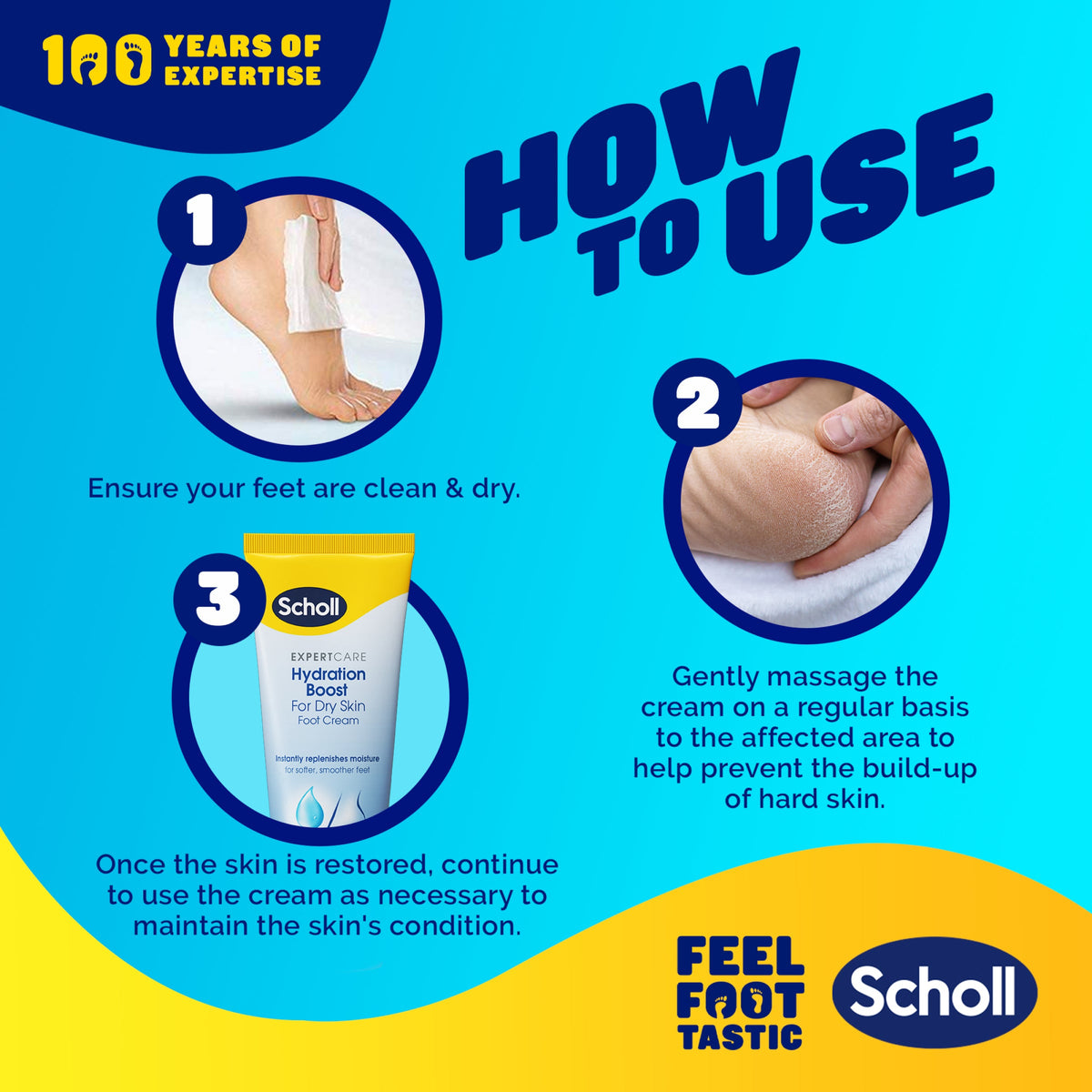 Krem do stóp Scholl intensywnie nawilżający suchą skórę, 75ml