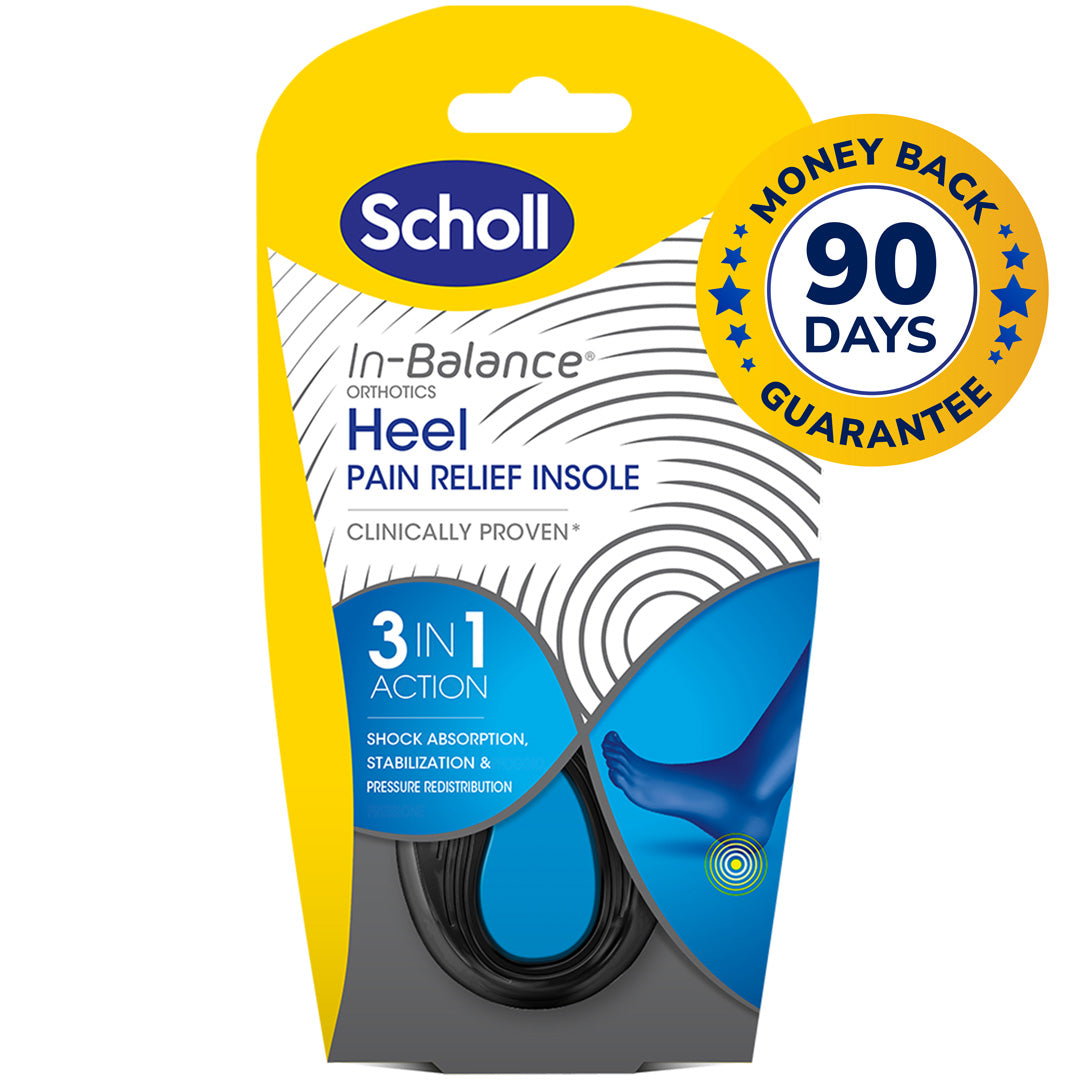 Scholl In-Balance® -pohjallinen kantapääkivun lievitykseen