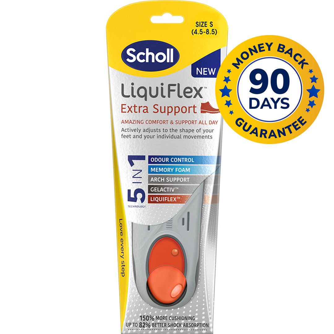 Scholl LiquiFlex™ innleggssåle med ekstra støtte (Small)