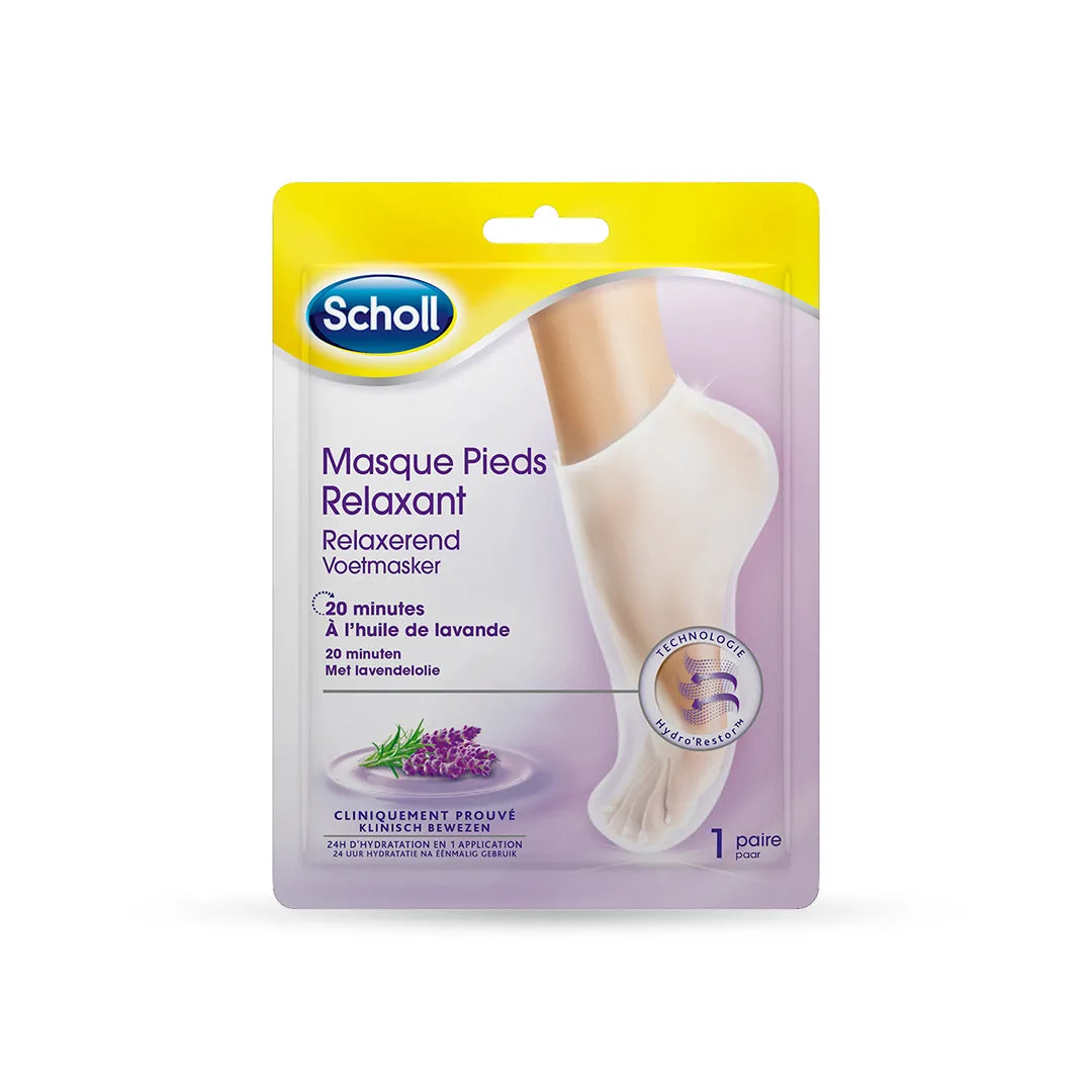 Confezione da 4 maschere per piedi Scholl alla lavanda