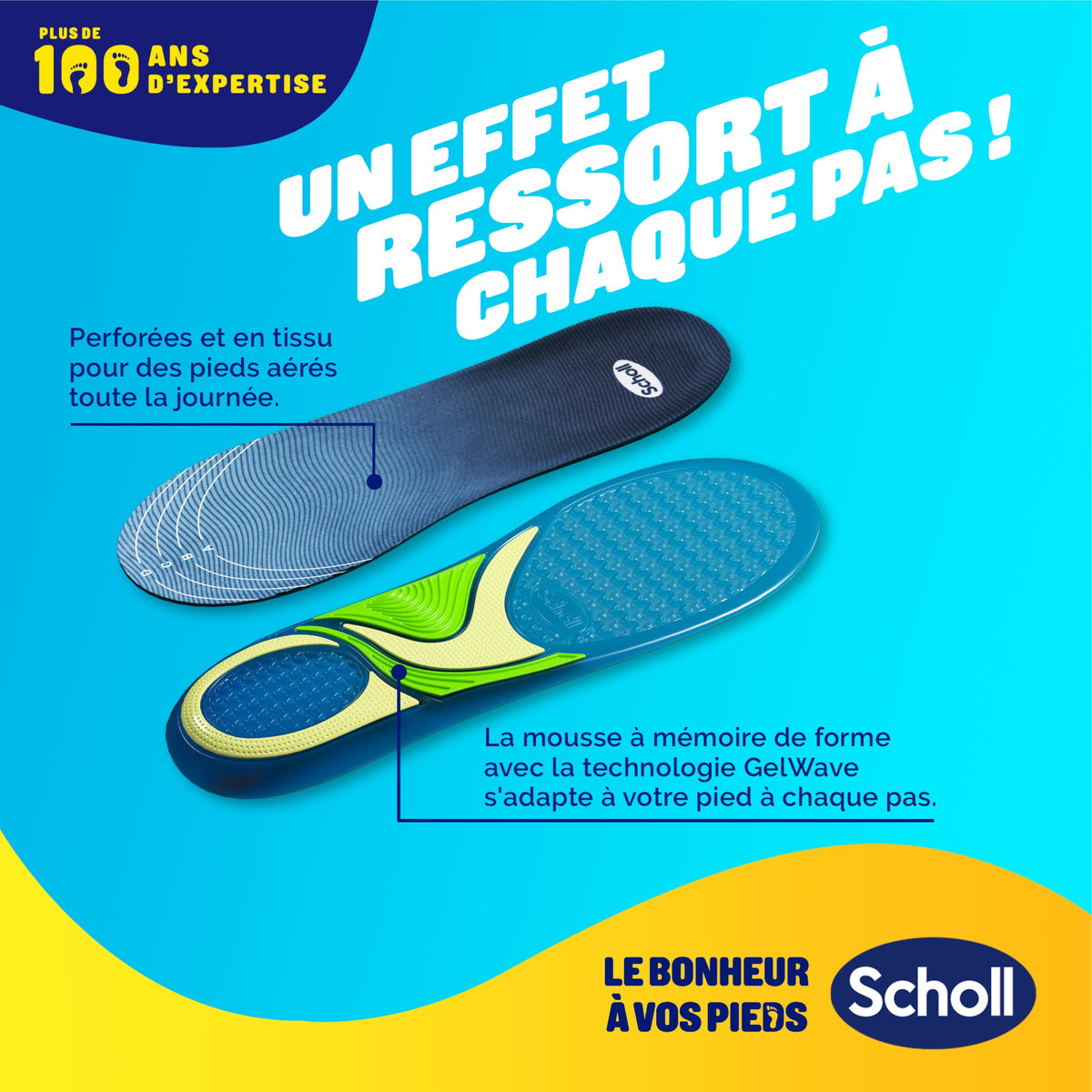 Semelles Scholl GelActiv Sport - Pointure 35.5 - 40.5