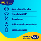 Coffret Scholl Râpe Electrique + Recharges 2 en 1