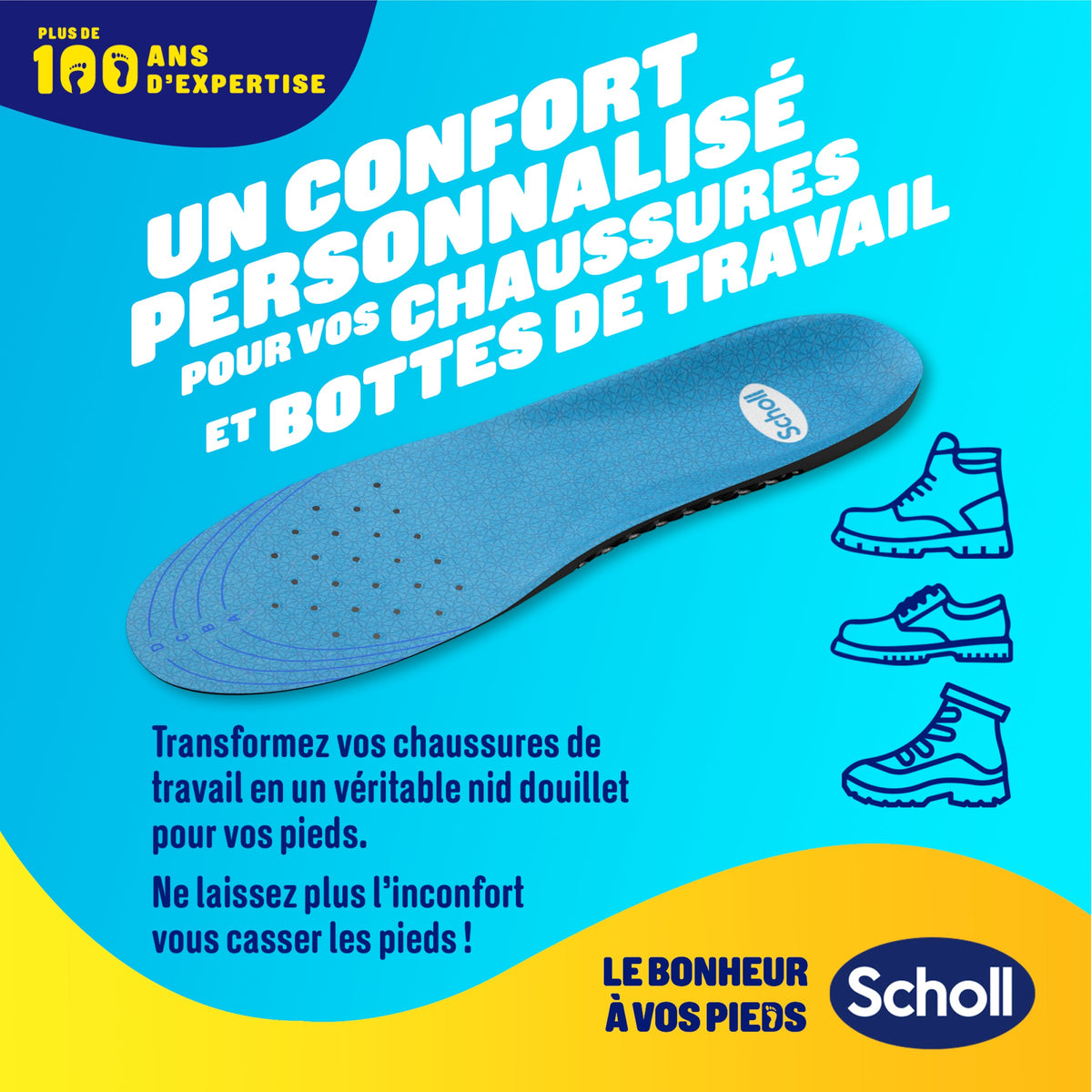 Scholl GelActiv professionelle indlægssåler - størrelse 35.5-40.5