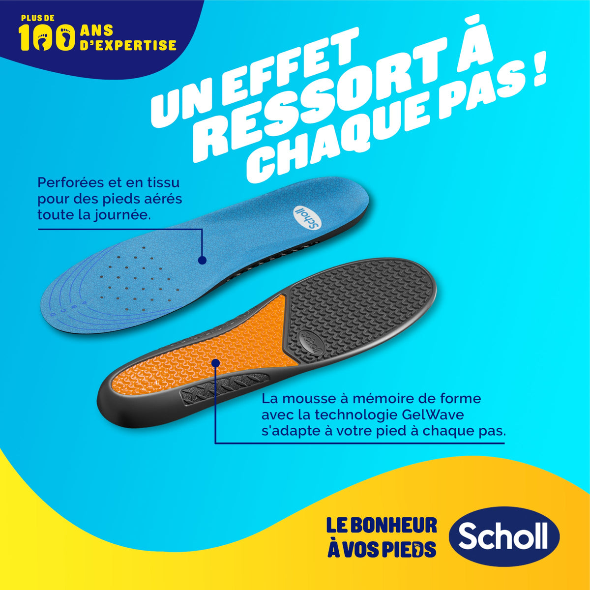 Scholl GelActiv professionelle indlægssåler - størrelse 35.5-40.5