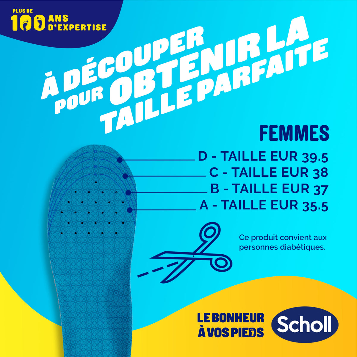 Scholl GelActiv professionelle indlægssåler - størrelse 35.5-40.5