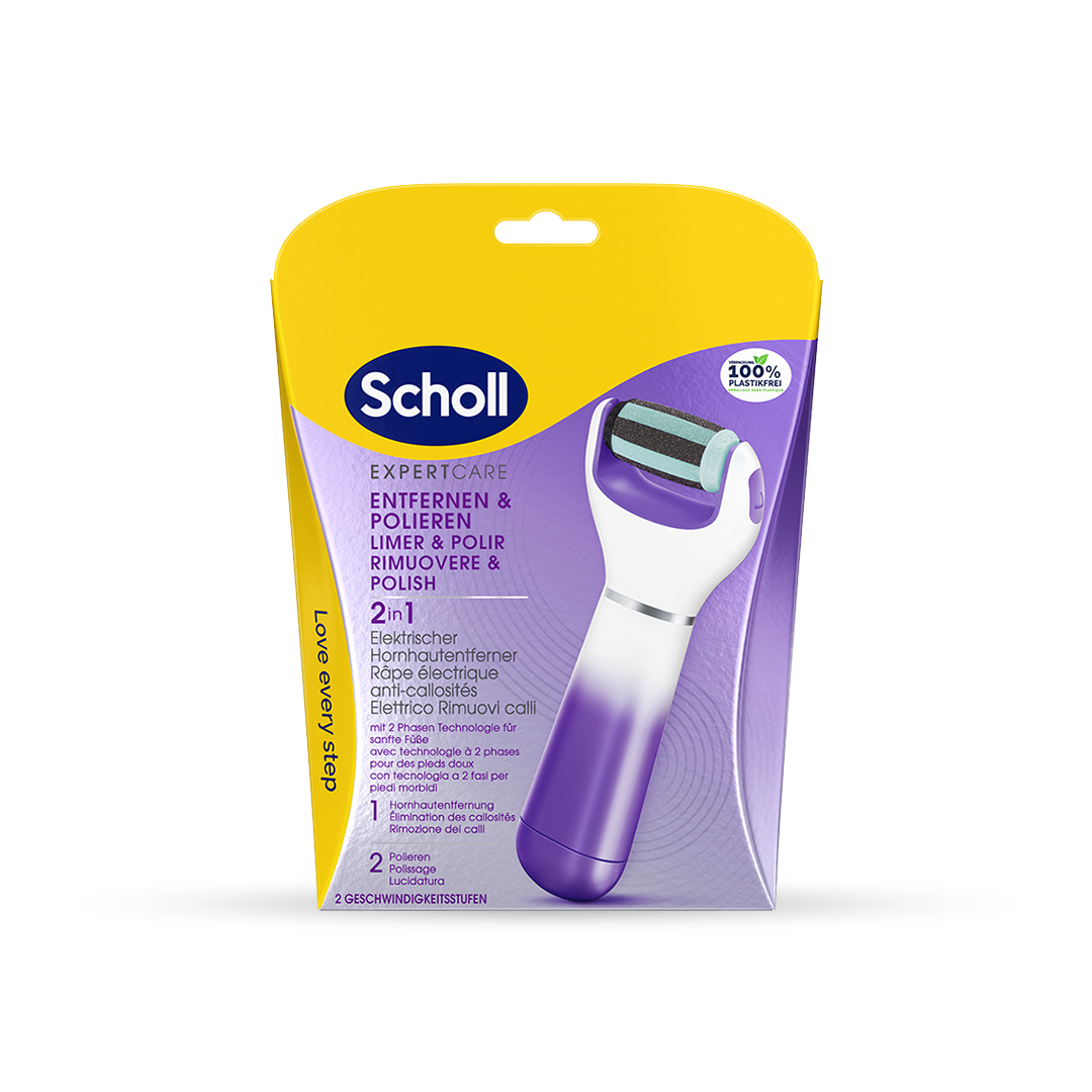 Scholl Expert Care Elektroniczny pilnik do stóp 2w1