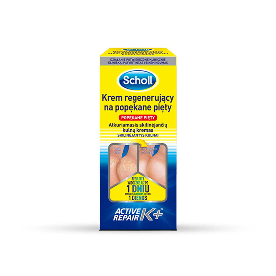Scholl Active Repair K+™ ひび割れたかかと用リペアクリーム 120 ml