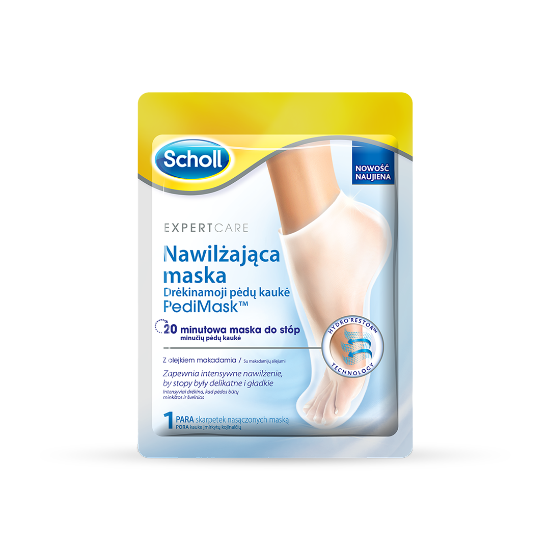 Scholl Expert Care™ PediMask™ Feuchtigkeitsspendende Fußmaske mit Macadamiaöl, 1 Paar