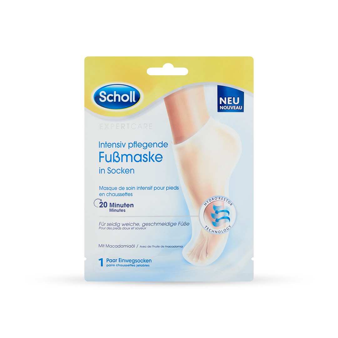 Scholl PediMask™ mélyen tápláló lábmaszk macadamia olajjal 1 pár