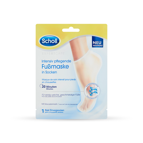 Scholl PediMask™ mélyen tápláló lábmaszk macadamia olajjal 1 pár