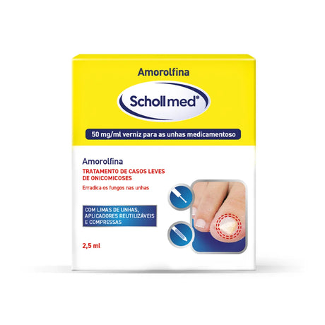Scholl Amorolfina Schollmed Tratamento Fungos 2,5 ml