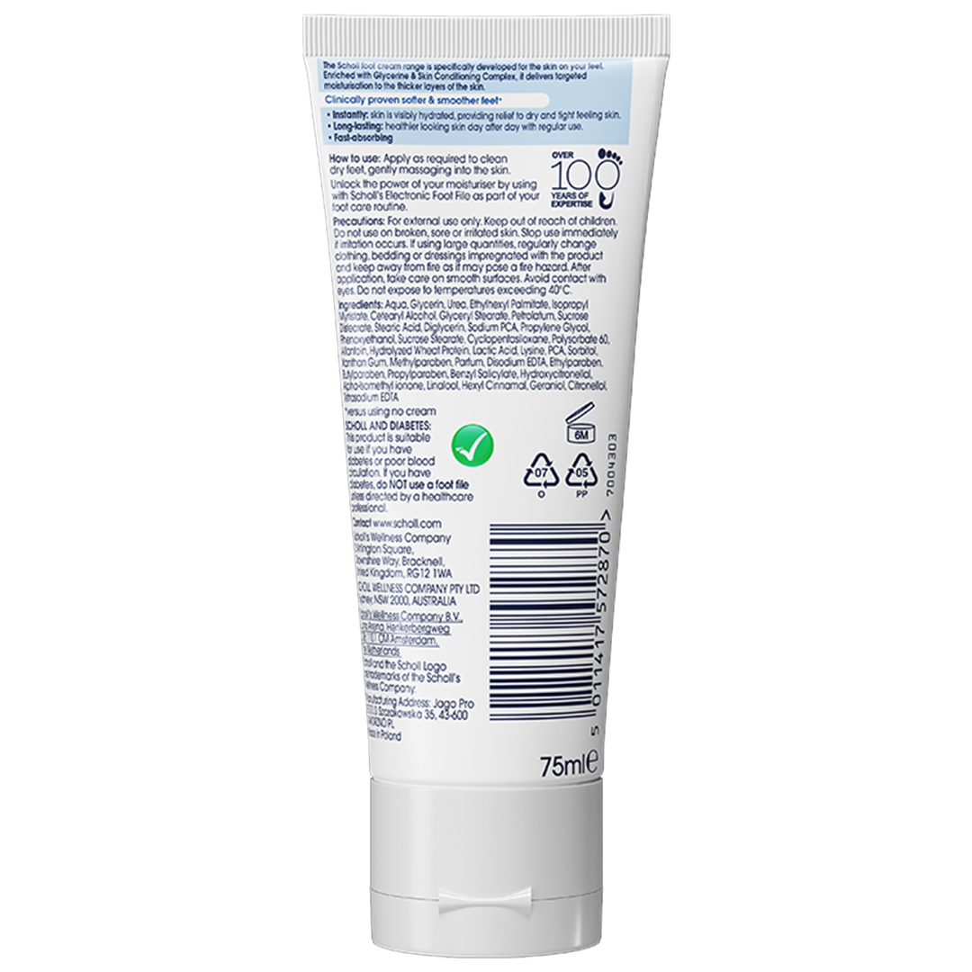Krem do stóp Scholl intensywnie nawilżający suchą skórę, 75ml